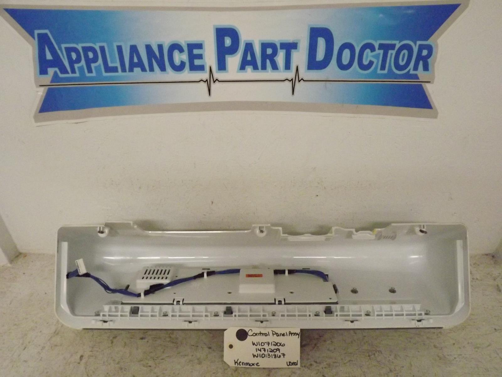 Kenmore Washer W10171206 1471209 W10131867 Control Panel Assy Used Kenmore Washer W10171206 1471209 W10131867 Control Panel Assy Used